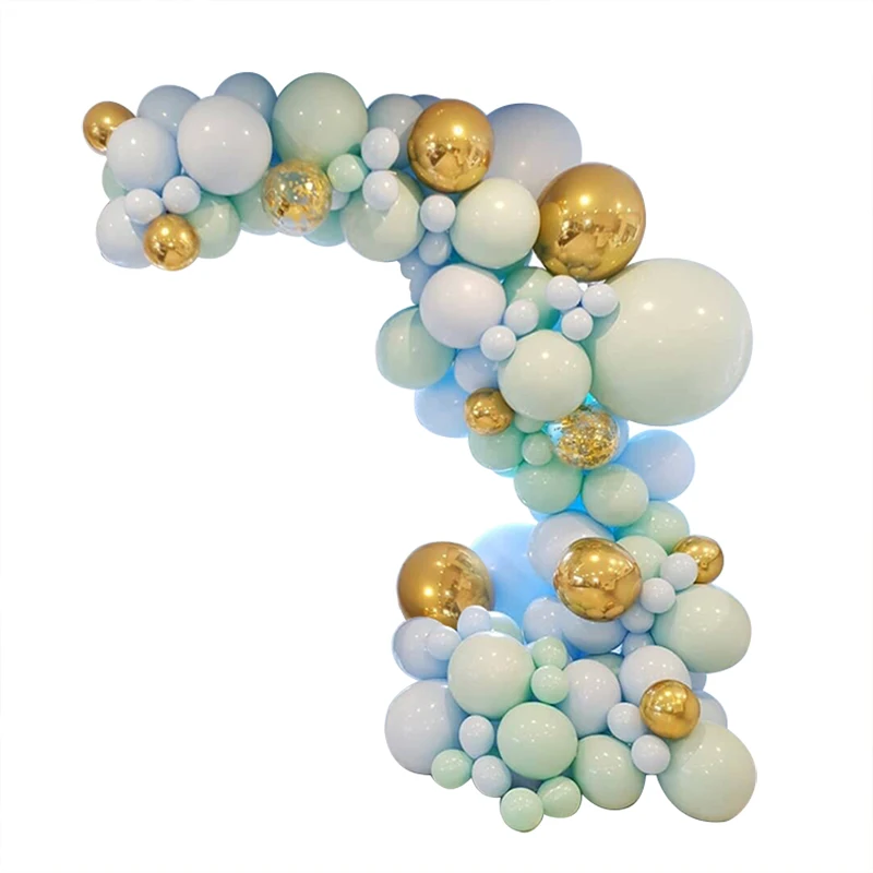 DIY Macaron синие Мятные пастельные воздушные шары-гирлянды арочный комплект день рождения для свадьбы или «нулевого дня рождения» юбилей, вечеринка, украшение