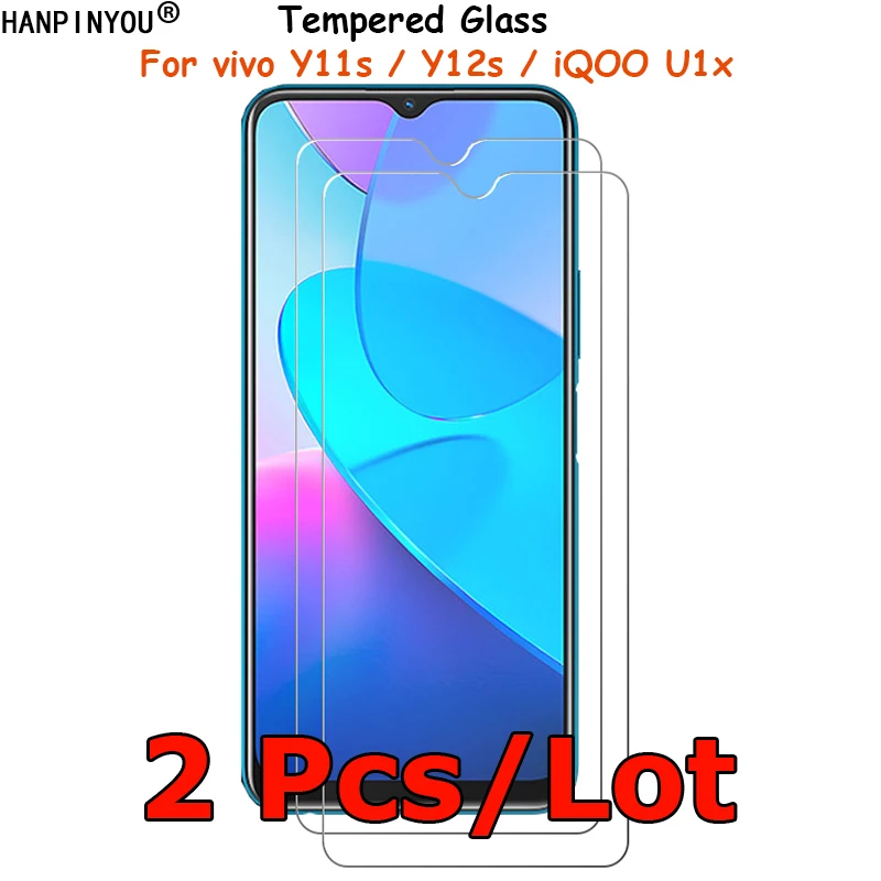 

2 Pcs/Lot For vivo Y11s / Y12s / iQOO U1x 6.51" Clear Tempered Glass Screen Protector Ultra Thin Explosion-proof Protective Film
