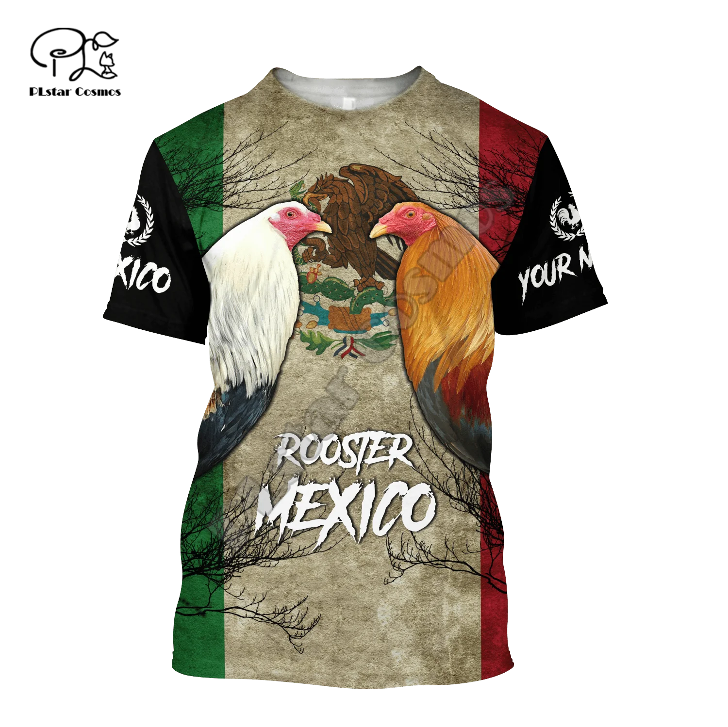 

Футболка PLstar Cosmos с 3D-принтом «петух» для мужчин и женщин, модная уличная одежда в стиле Харадзюку, с коротким рукавом, R30, 2021