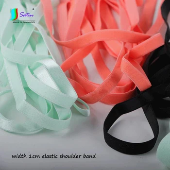 

Clothes Sew Soft Women Girl Underwear Decorate Repair Diy Material Width 1/1.5cm Mint green Orange Black Elastic Shoulder Band