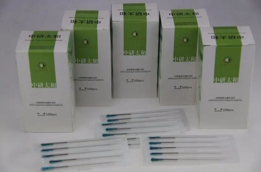 

100pcs/box acupuncture needle disposable tube needle one needle with one guide tube beauty massage