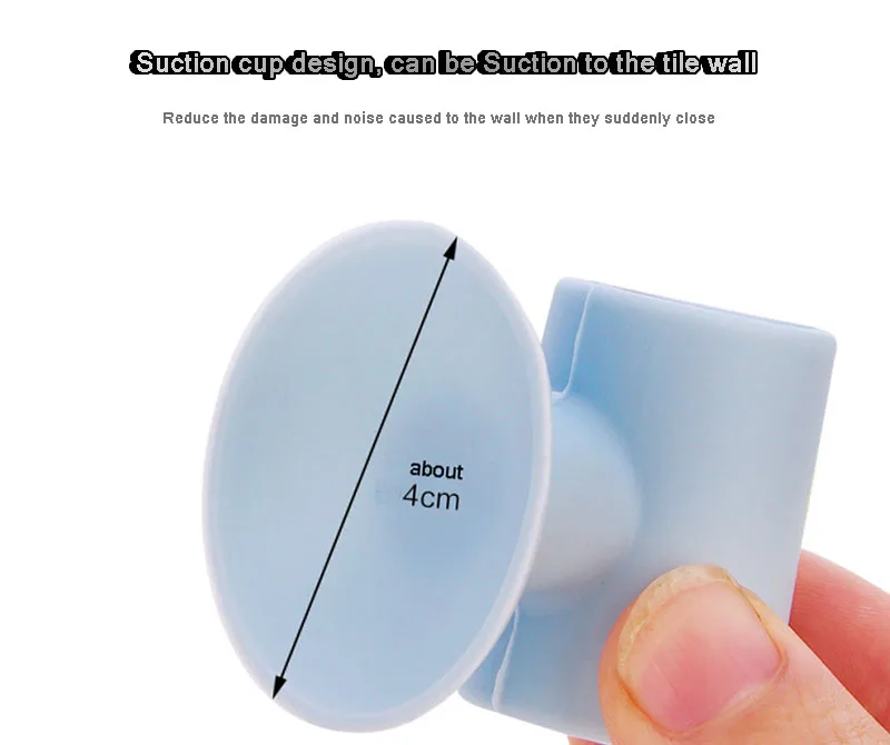 rubber home doorknob back wall protector Sucker type door rear wall protection pad mute doorknob Safety Cover Anti-collision