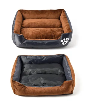 

New Paw Print Pet Sofa Dog Beds Waterproof Bottom Soft Fleece Warm Cat Bed House Nest Dog Kennel Pet Mat