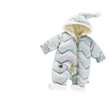 -30 Degree New Winter Overalls for Kids Coat Baby Snow Wear Newborn Snowsuit Boy Warm Down Cotton Girl Clothes Bodysuit