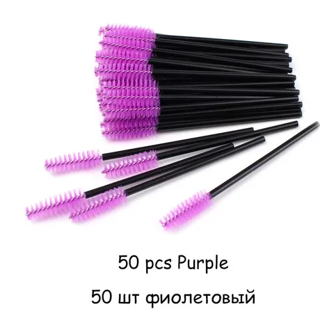 Crystal Eyelashes Brush Comb 25/50Pcs Eye Lashes Extension Mascara Wands Makeup Professional Makeup Beauty Tool