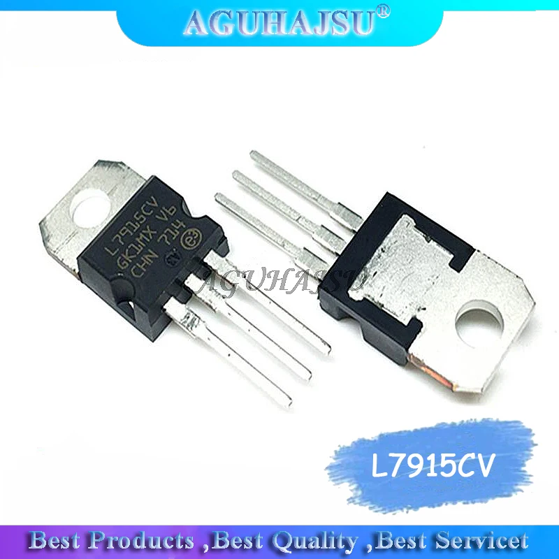 10 шт. L7915CV L7915 TO-220 TO220 7915 LM7915 MC7915 Новый оригинал | Электронные компоненты и