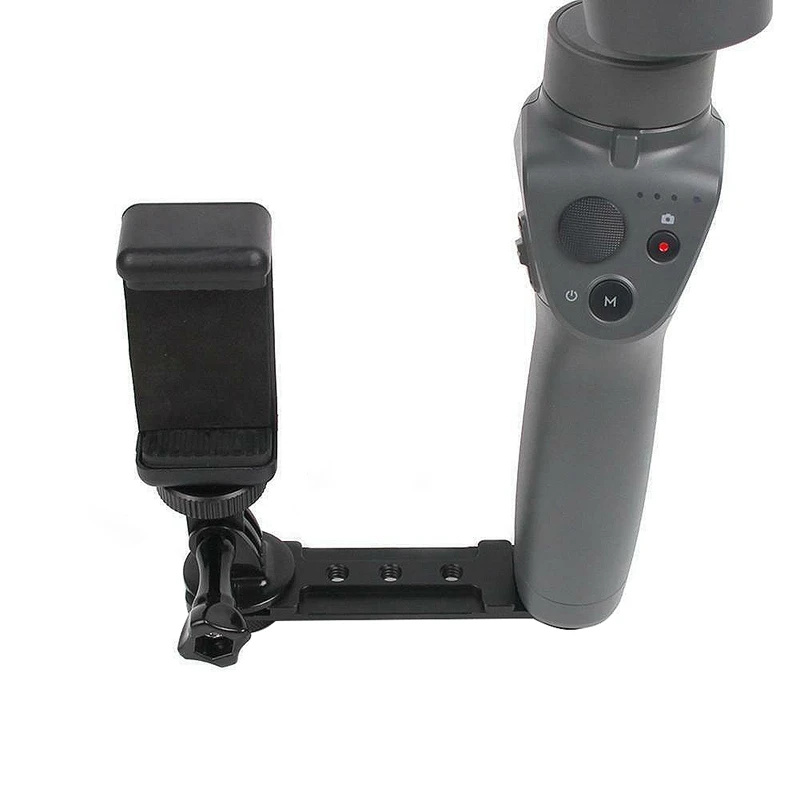 Кронштейн Черная Камера с горячим башмаком для Zhiyun Smooth Q4/3/Osmo Mobile 1 2 Up