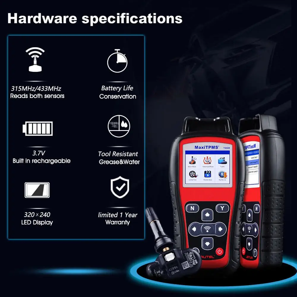 Autel MaxiTPMS TS508k TPMS автомобиля диагностический инструмент проверьте Системы