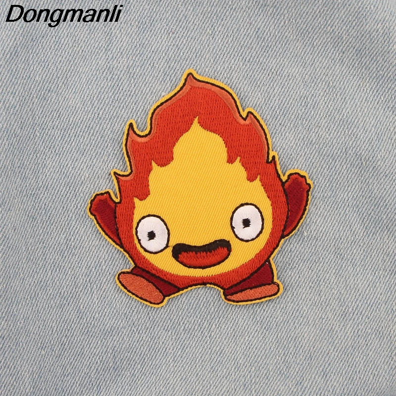 P3954 Dongmanli Howl движущийся замок вышитый патч аниме сшить железо на Аппликации значок для одежды футболка рюкзак
