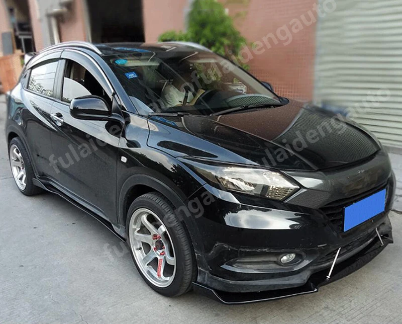 2 шт. для Honda Vezel HR-V- ABS углеродное волокно боковая юбка комплект кузова Аксессуары для стайлинга автомобилей