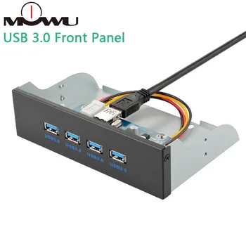 

MOWU 4 Port USB 3.0 Hub 5.25 inch Custom Computer Case Front Panel