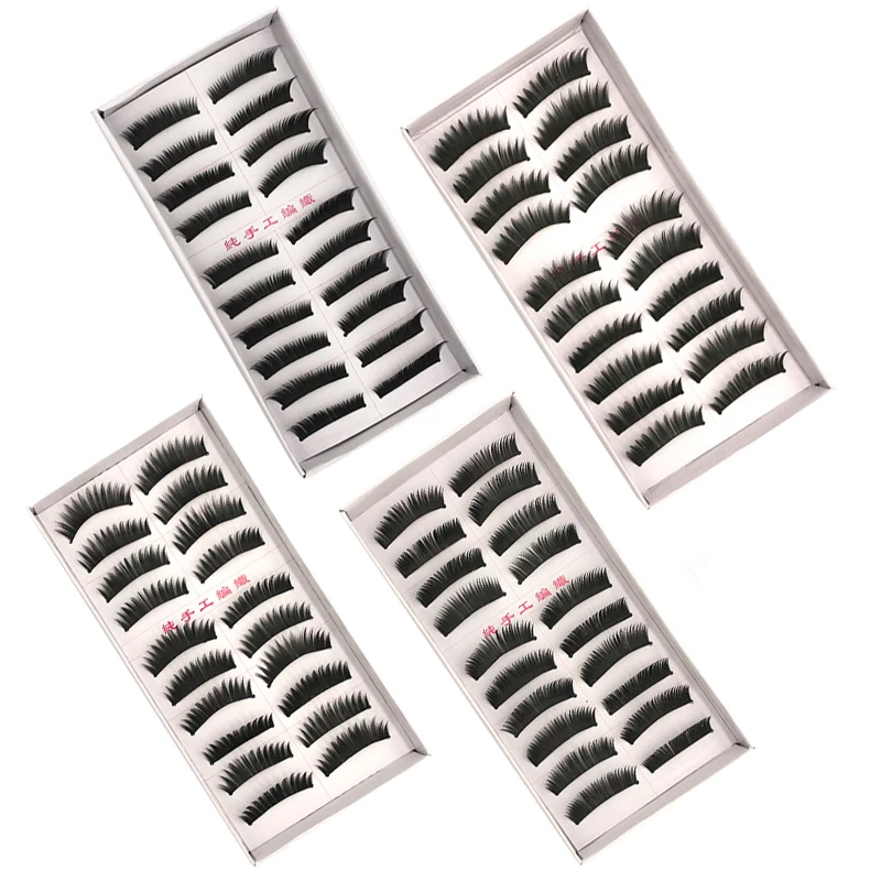 

40 Pairs cheap False Eyelashes Wholesale Natural Thick Eyelashes Extension Makeup Maquiagem Fake Eye Lashes Long Beauty Tools