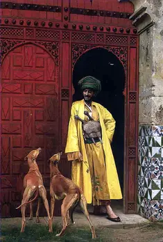 

11 Hand Painted Art Paintings by College Teachers - An Arab and his Dog Jean-Léon Gérôme - Oil Painting on Canvas