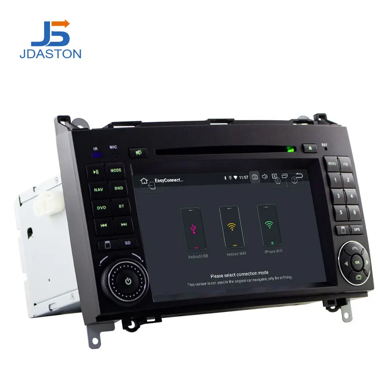 Best JDASTON 2 Din Android 9.0 AutoRadio Car DVD GPS Head unit for Mercedes Benz B200 B Class W169 W245 Viano Vito W639 Sprinter W906 1