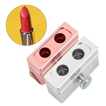 

Hot Anodized Makeup Accessories 12.1mm 2 Holes Triple Use Beak Type DIY Cosmetic Lipstick Mold Lip Balm Maker Beauty Cosmetics