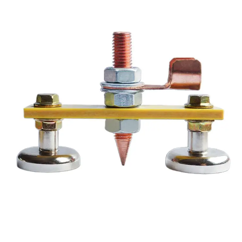 

Strong Magnetic Ground Clamp Connector with Conductive Rod Stud for Welding