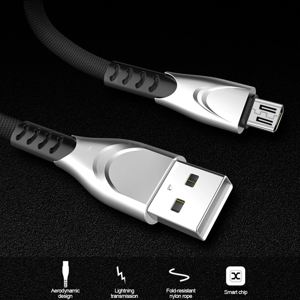 1 м микро USB кабель Быстрая зарядка для Xiaomi Redmi Note 5 Pro Android кабель для передачи данных для мобильного телефона для samsung J5 J7 S7 шнур зарядного устройства