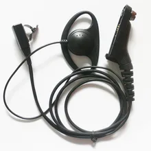 10xd-кольцо форма ушной крючок наушник гарнитура для наблюдения Микрофон PTT для Motorola двухстороннее радио XPR 6300 6350 6500 6550 6580