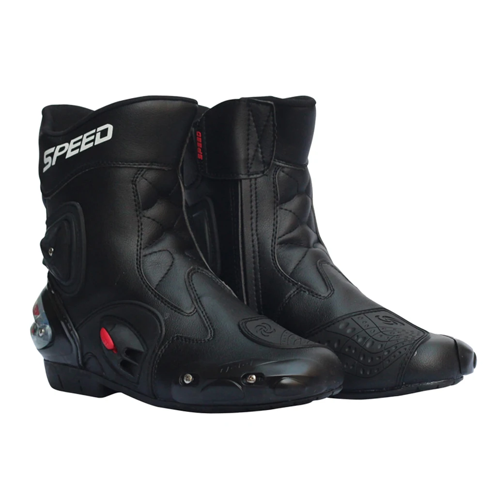 Motorbike Racing Boots Motorcycle Cycling Sports Shoes- 40/41/42/43/44/45 - Цвет: Black 44