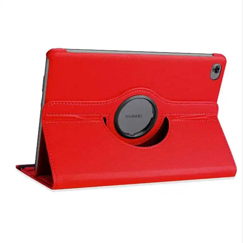 Mokoemi 360 Вращающийся флип-стенд 10," для huawei MediaPad M5 Lite 10,1 чехол для huawei MediaPad M5 Lite 10,1 чехол для планшета - Цвет: Red