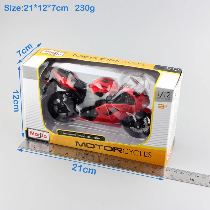 Masito 1/12 весы классика Kawasaki Ninja ZX-6R Diecasts& Toy транспортные средства спортивные гоночные модели мото rcycle мотоциклы игрушки детские подарки