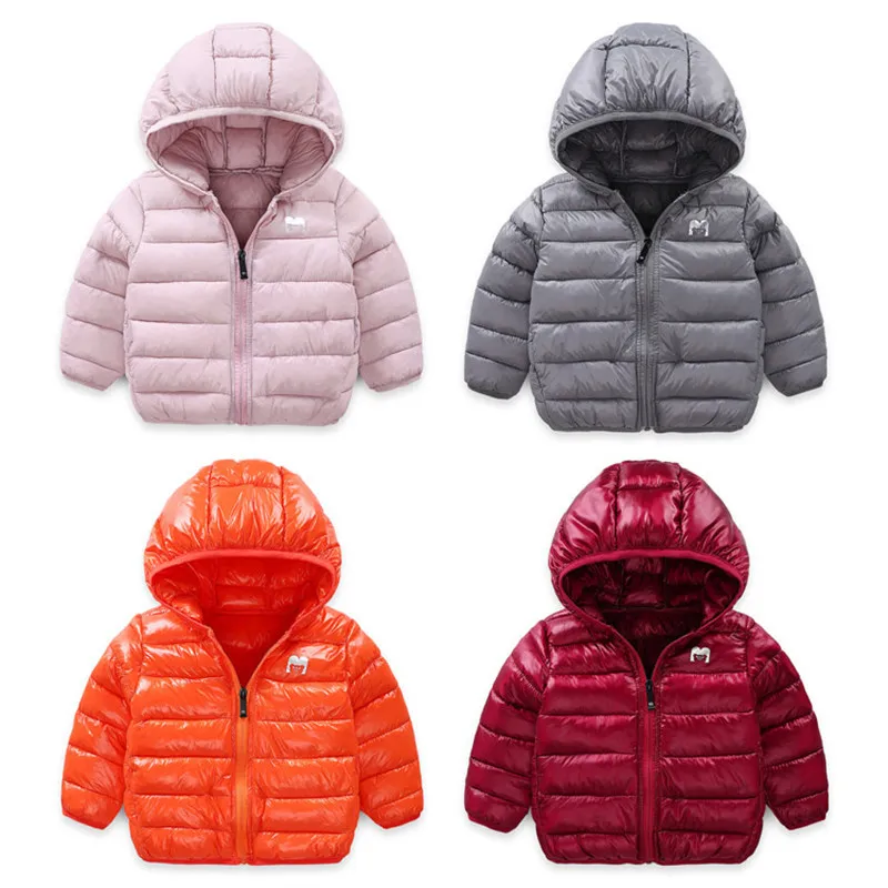 

Children's clothing Child Cotton 2019 Winter Models Candy colors Hooded Lightweight Boys and girls Cotton clothing Jacket