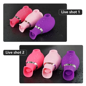 Clit Sucker Tongue Lick Vibrator for Women Nipple Sucker Vibrators Female Masturbator Clitoris Stimulator Erotic Goods For Adult 6