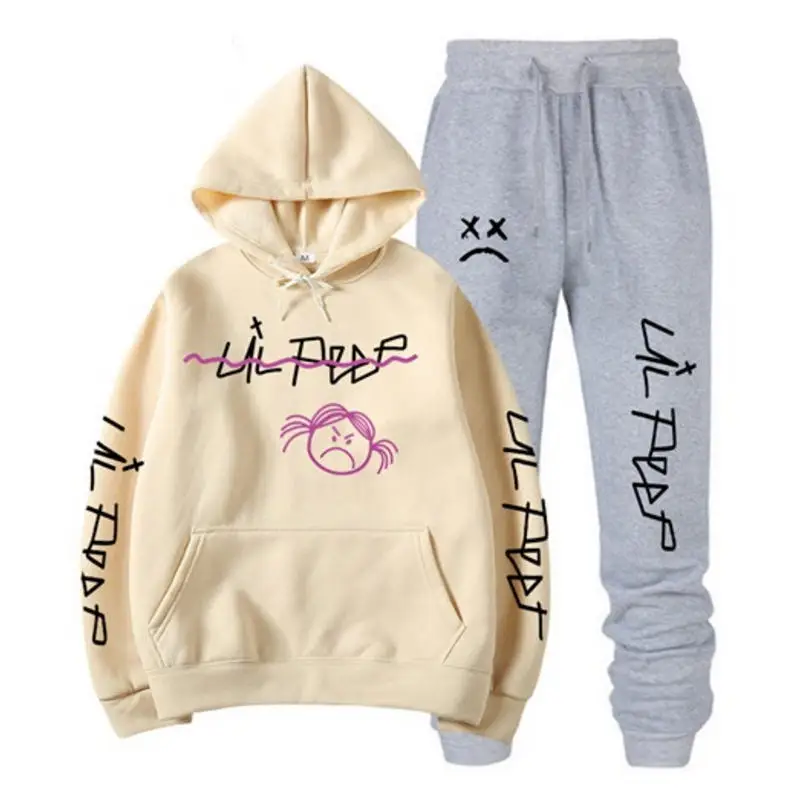 

new 2020 plus size S~3XL Mens sportsuits spring autumn hoodies&Sweatshirts Men printed Tracksuits men`s Sportwear Set clothing