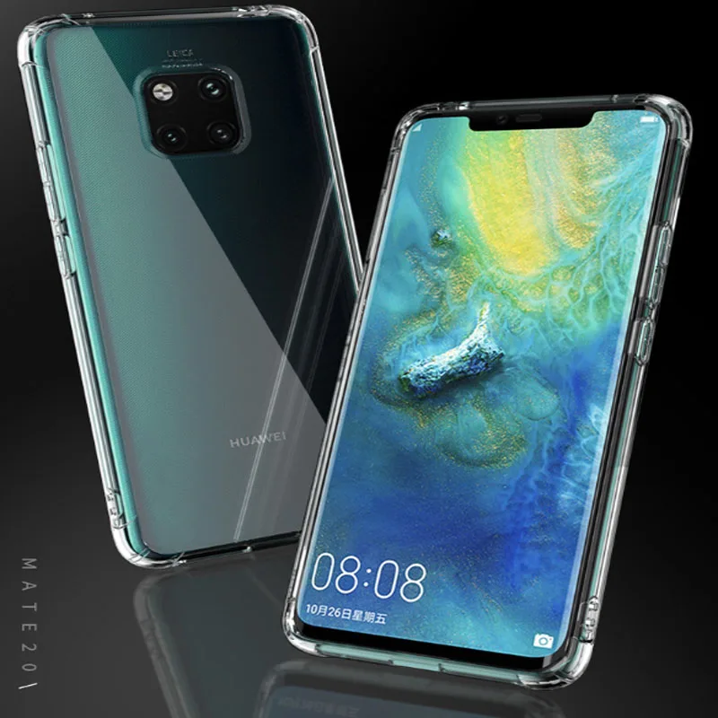 Weloan подходит для huawei mate 30 mate 20 подушки безопасности против падения рукав mate 20 Pro прозрачный силиконовый мягкий чехол