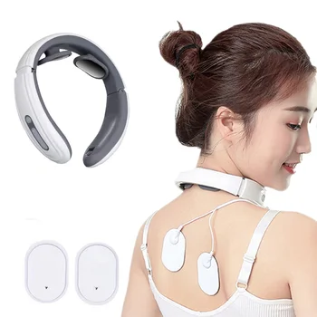 

JT-500 Electric Pulse Neck Massager Far Infrared Heating Cervical Vertebra Treatment Pain Relief Tool Health Care Relaxation