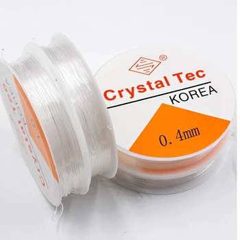 

NEW 1 Roll 0.5-1.0MM Transparent Stretchy Elastic Rope String Line Cord Beading Beads DIY for Jewelry Making Bracelet&Necklace