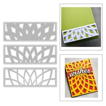 

2020 New Rectangle Embossing Background Layering Grid Debossing Layered Metal Cutting Dies For Making Card Scrapbooking No Stamp