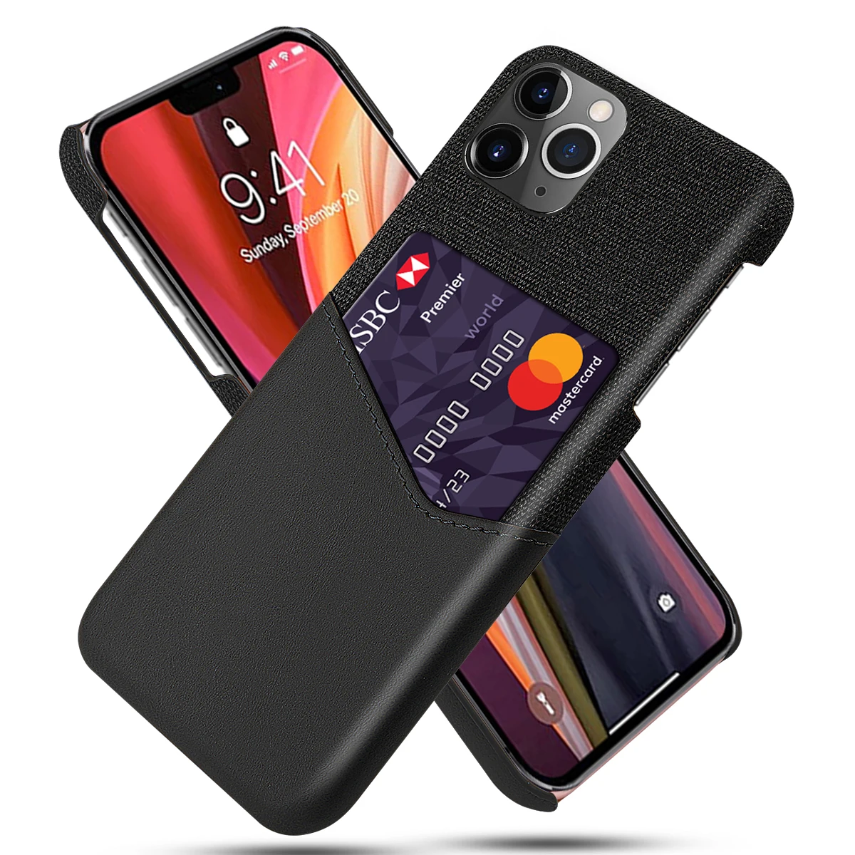 Ударопрочный кожаный чехол с отделением для карт Iphone 12 Mini Pro Max 11 Xs Xr X 6 7 8 Plus чехлы