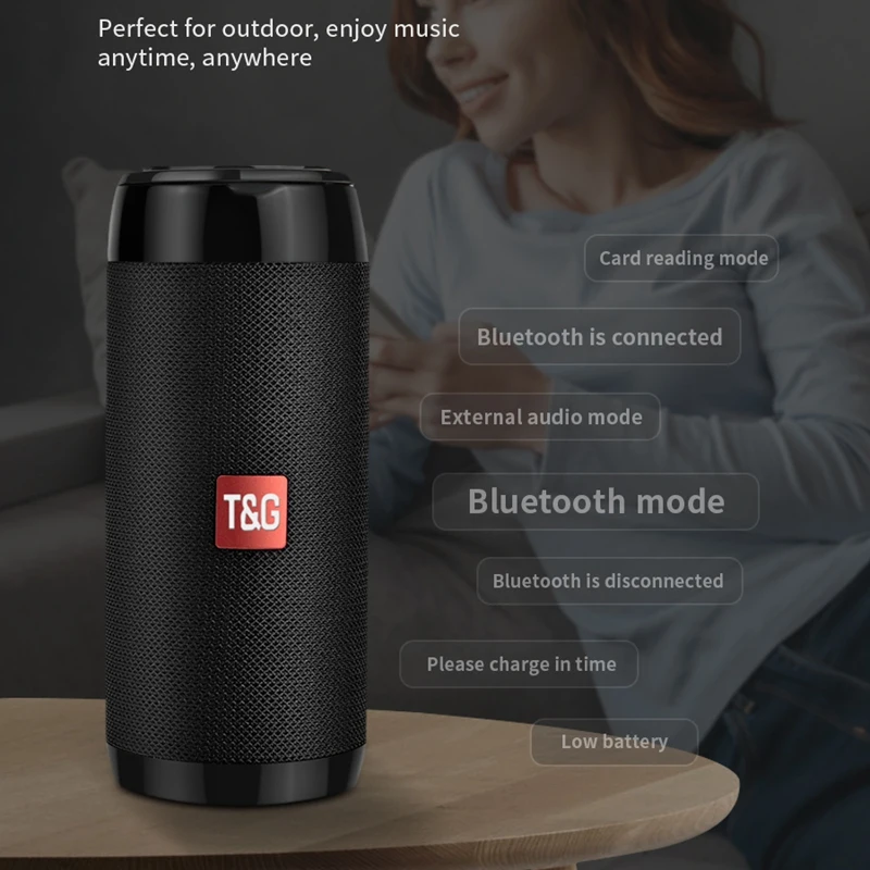 TG113C портативный Bluetooth мини динамик с fm радио водонепроницаемый сабвуфер