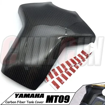 

Motorcycle Accessories Carbon Fiber Tank Cover Case Fuel Pad Protectors For YAMAHA MT09 13-17 MT09 FZ09 2013-2017