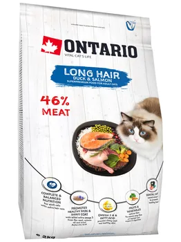 

Ontario for длинношерстных cats with duck and salmon 2 kg x 2 PCs
