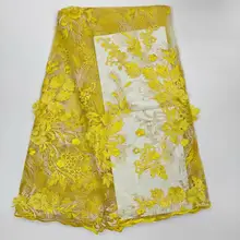 Кружевная ткань с бусинами, последние африканские кружевные ткани, высококачественные вечерние кружевные ткани для тюля, кружевная ткань, WHB8-5 02