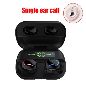 

Bluetooth 5.0 HD Headset Wireless Earphones Mini Earbuds Stereo Waterproof Multifunctional functional