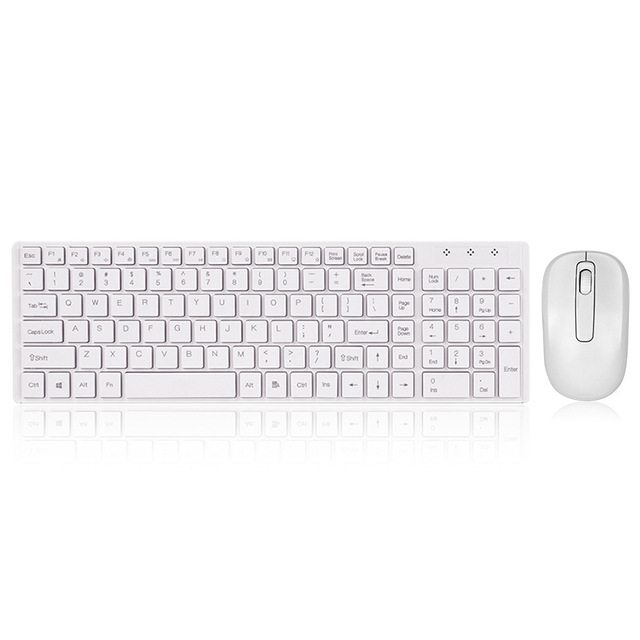 Wireless Silent Keyboard and Mouse Multimedia Full-size Keyboard Mouse Combo Set For Notebook Laptop Desktop PC
