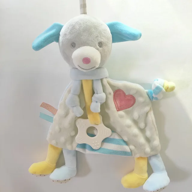 Baby Soft Cartoon Bear Puppet Toys Gift Infants Comforter Blanket Bedding Swaddle Towel for Kid Appease Sleep Soothe Plush Dolls 4