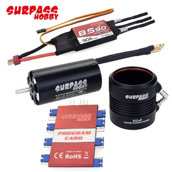 

Surpass Waterproof 3670 2650KV Motor w/ Water Cooling Jacket & 90A Brushless ESC Programming Card For RC Boat RC Accessories