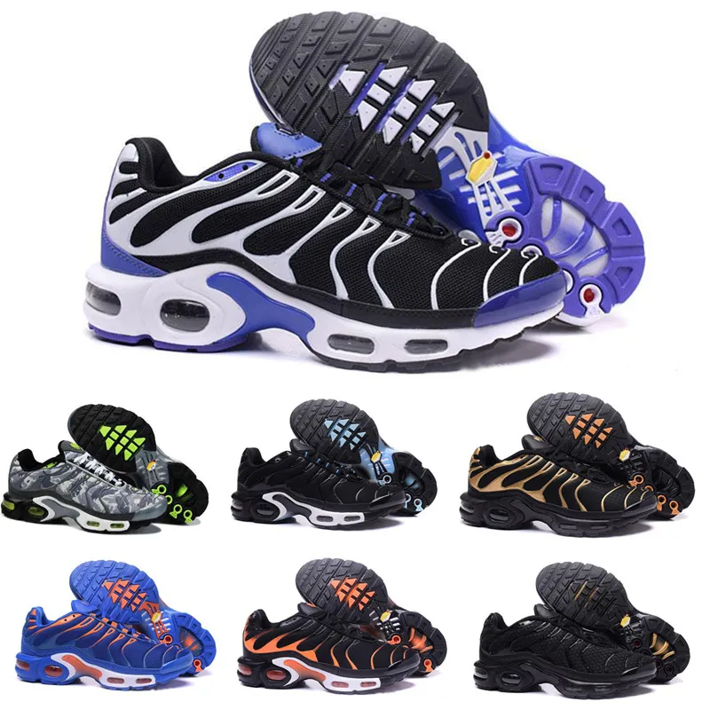 

2020 TN Mens Running Shoes New Black White Red Air TN Breathable Mesh Tns Classic Casual Sports Shoes Size 7-11