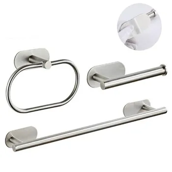 

Bathroom Towel Ring 50cm Stainless Steel Single Double Layer Towel Rail Rack Shelf Wall Mounted Towel Holder for Kitchen