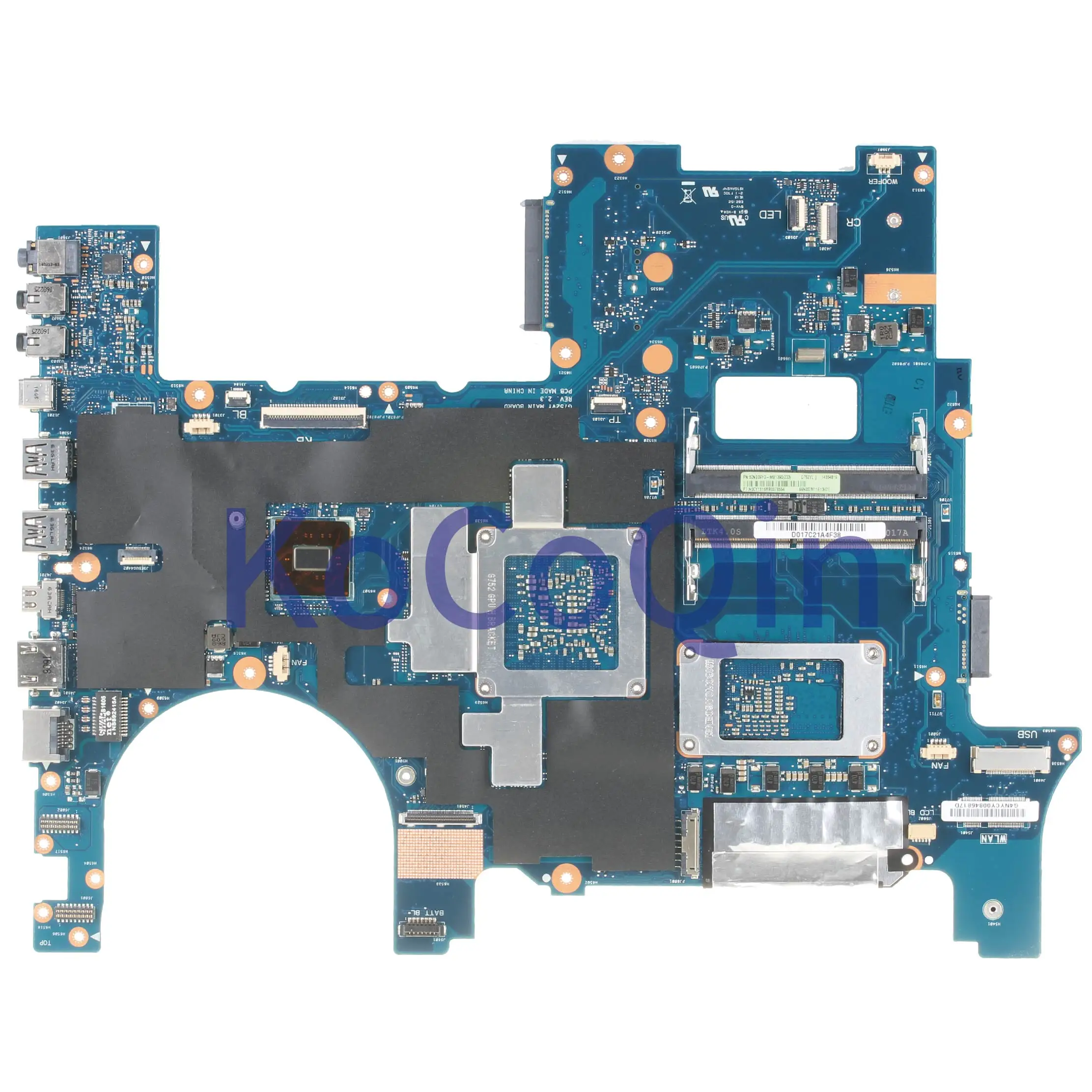 KoCoQin материнская плата для ноутбука ASUS G752VY SR2FQ материнская плата REV: 2,3 i7-6700HQ N16E-GS-KAB-A1 протестирована