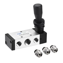 Ручной Соленоидный клапан uxcell, 2 положения, 5 вариантов, 3/" PT резьба, воздушный ручной рычаг, управляемый клапан с 6 мм OD соединением