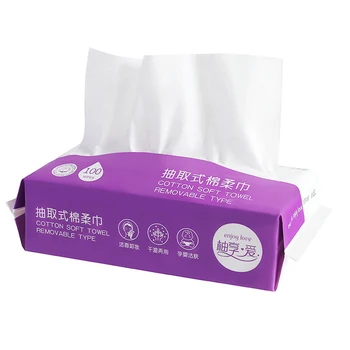 

Baby Cotton Wet Wipes Cotton Wipes Removable Makeup Wipes Wet and Dry Dual Use Soft Towel Portable