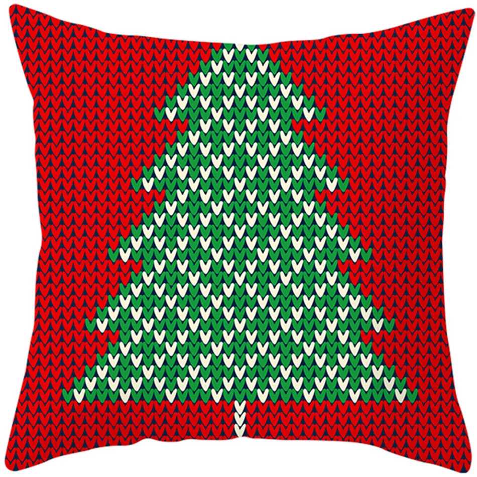 Fuwatacchi Рождественская стильная наволочка с рисунком красного лося наволочка Декоративные Чехлы для диванных подушек наволочки Чехлы на подушку - Цвет: PC11214