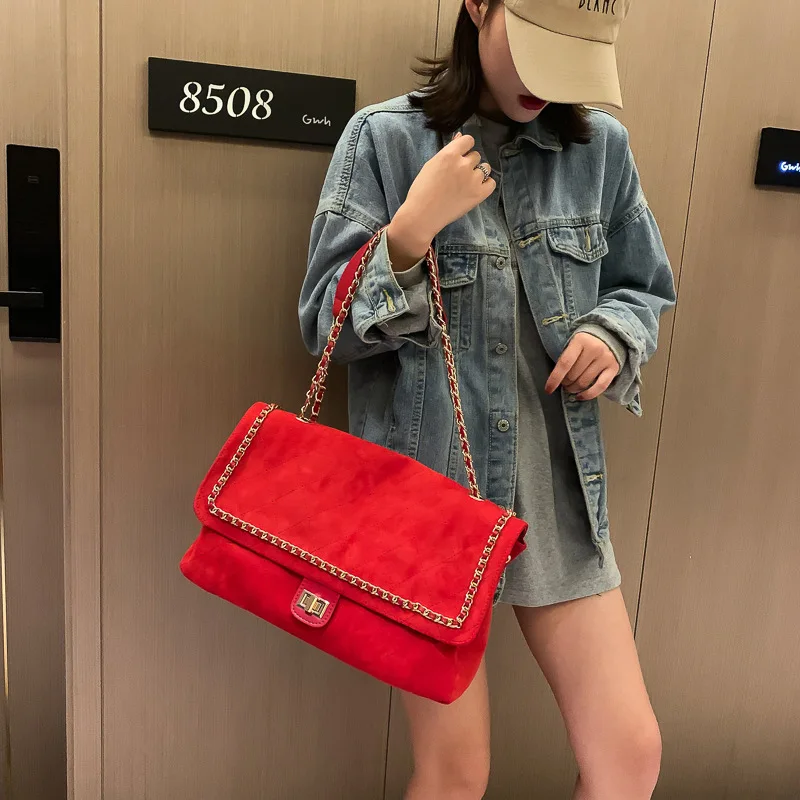 

Capacity Woman 2019 Noodles Texture Single Shoulder Shopping Bag