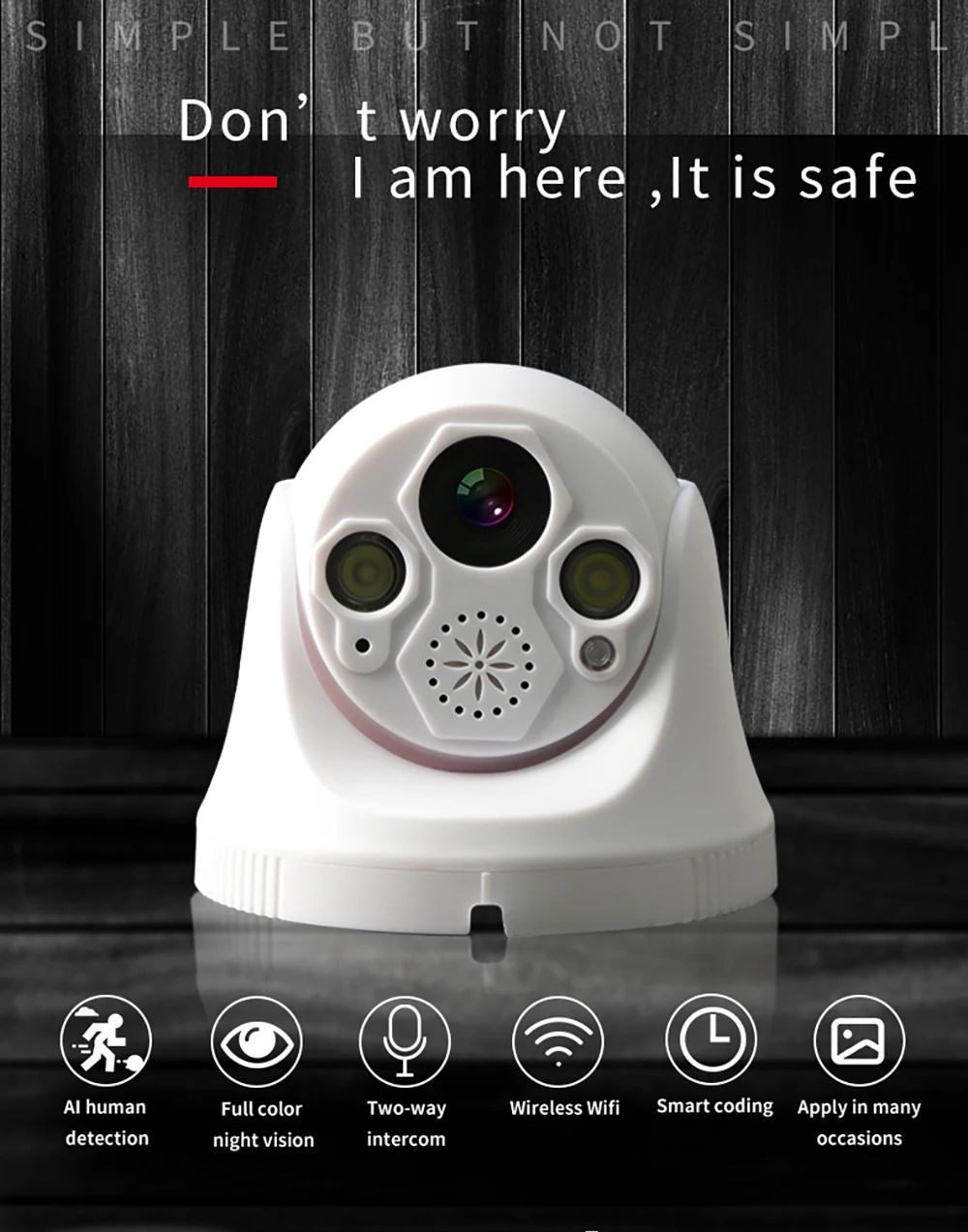 FullHD 1080p WiFi домашняя камера безопасности Pan/Tilt/Zoom Беспроводная IP система внутреннего наблюдения-ночное видение, дистанционный радионяня