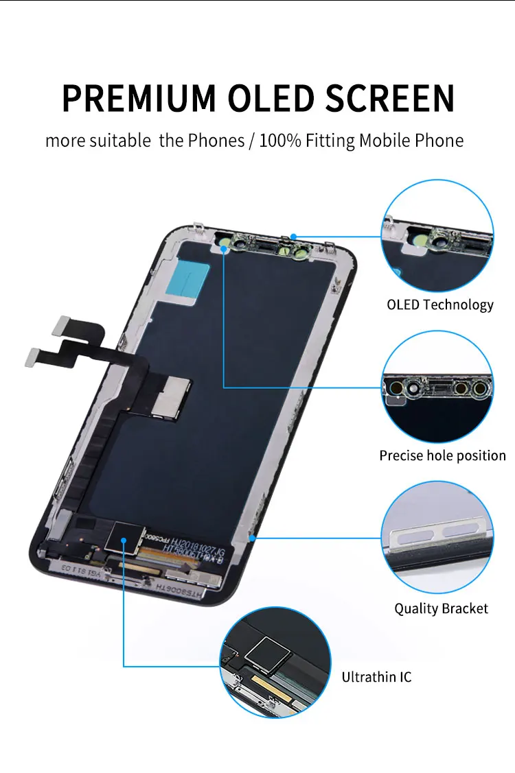 Для iphone X мягкий OLED ЖК-дисплей с чувствительным 3D сенсорным экраном для iphone x ips ЖК-панель Замена стоимость